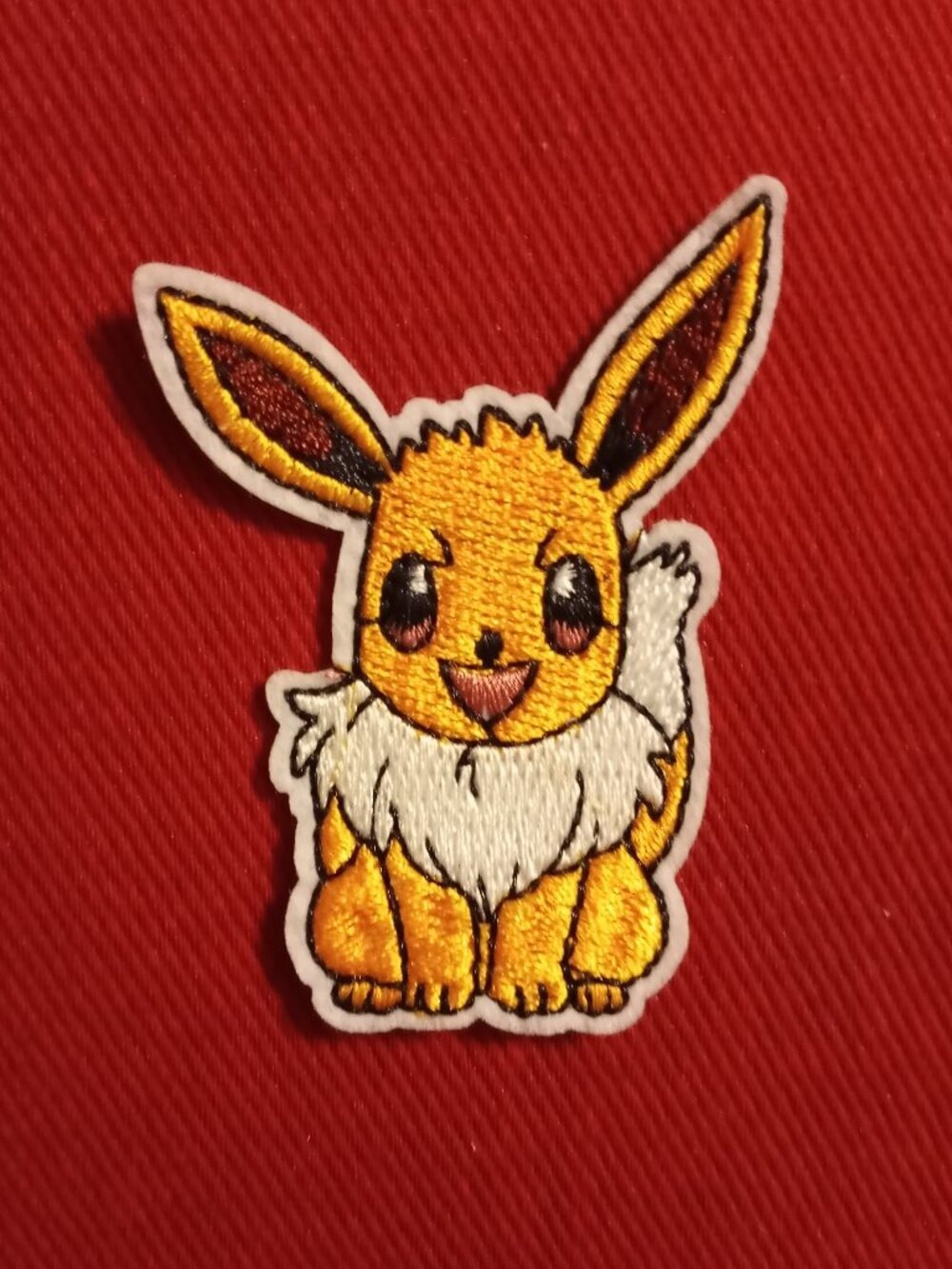 Eevee normal Pokemon embroidered iron on patch